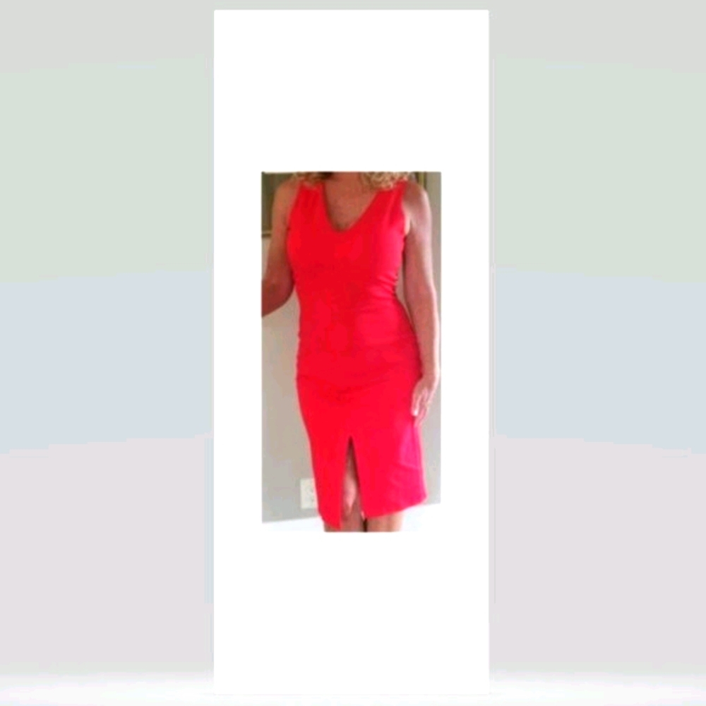 Love...Ady Red Bodycon Dress Small - Picture 2 of 2